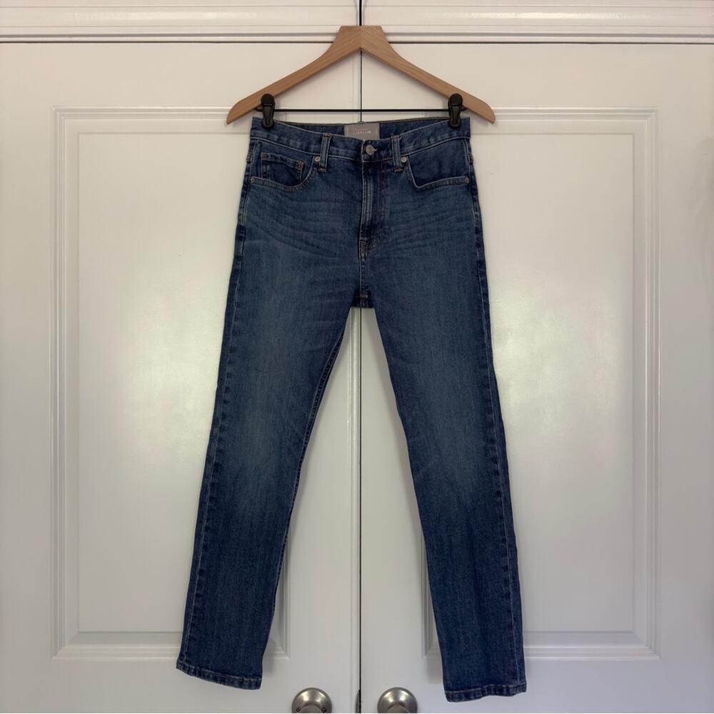 Everlane medium Wash jeans 5-pocket belt loops casual minimalist cotton stretch